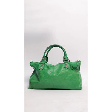Balenciaga Green Vert Sauge City Bag
